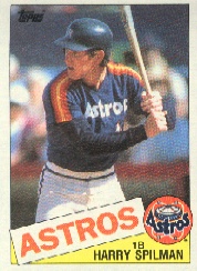 1985 Topps Baseball Cards      482     Harry Spilman